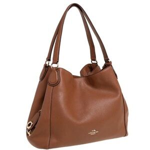 Coach Tan Leather Shoulder Bag